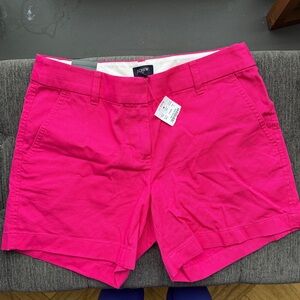 J. Crew NWT Pink Women's shorts 5” raspberry pink size 2